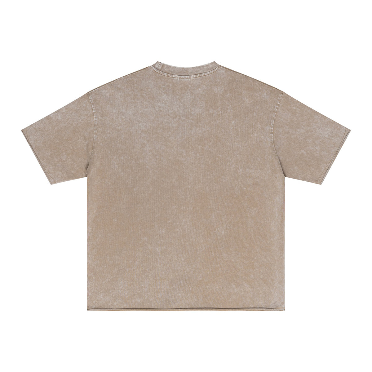 Distressed Raw Edge Washed T Shirt 275gsm