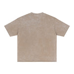 Distressed Raw Edge Washed T Shirt 275gsm