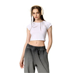 Solid Color Slim Fit Crop Tank 260gsm