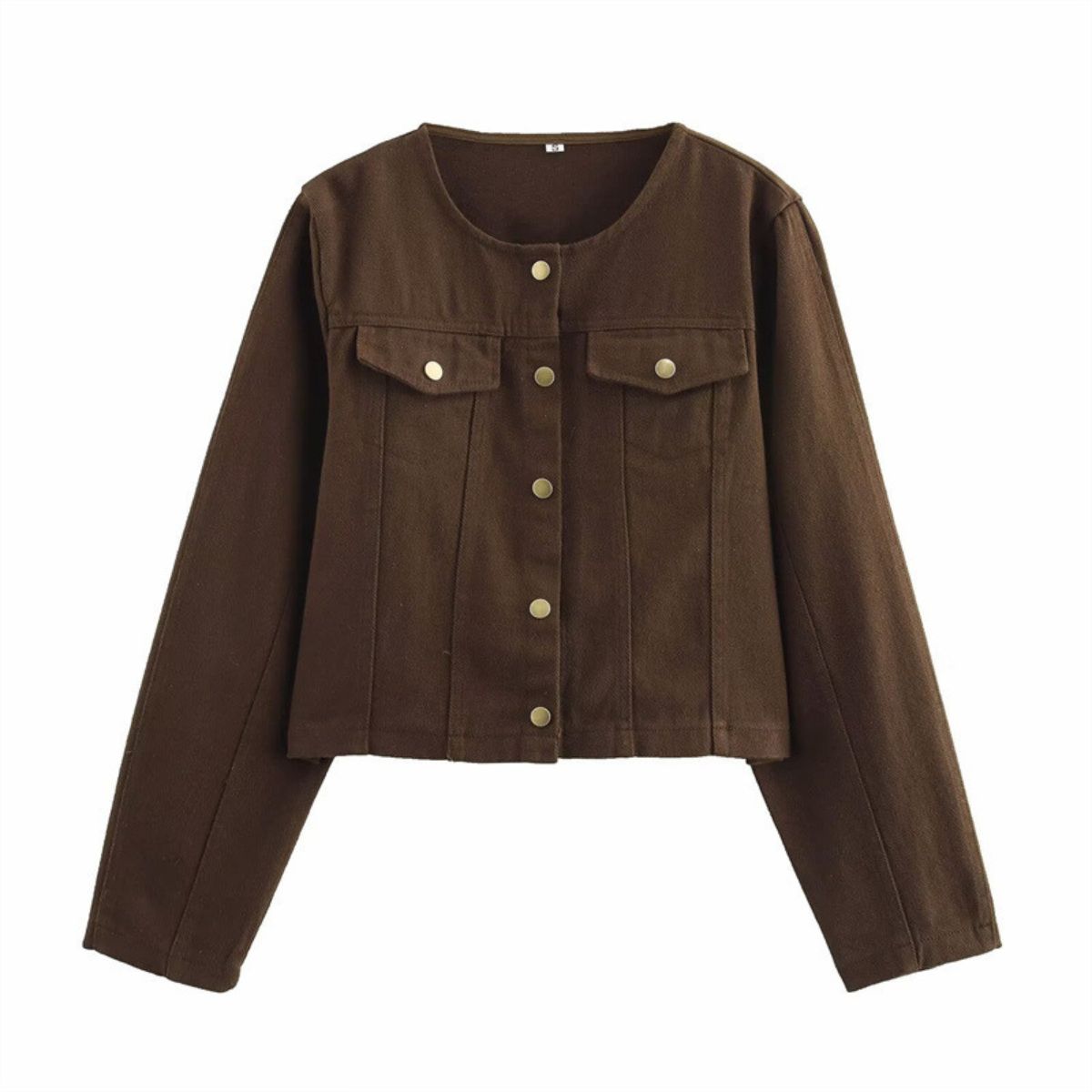 Button Down Long Sleeve Denim Jacket