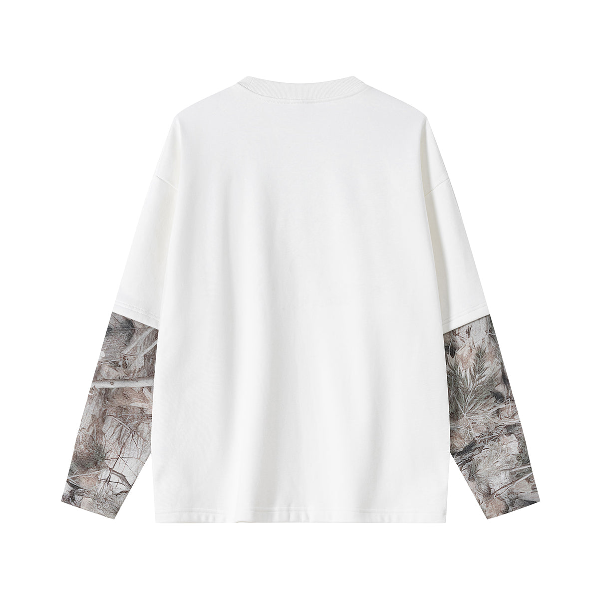 Branch Camouflage Sleeve Fleece Sweatshirt
