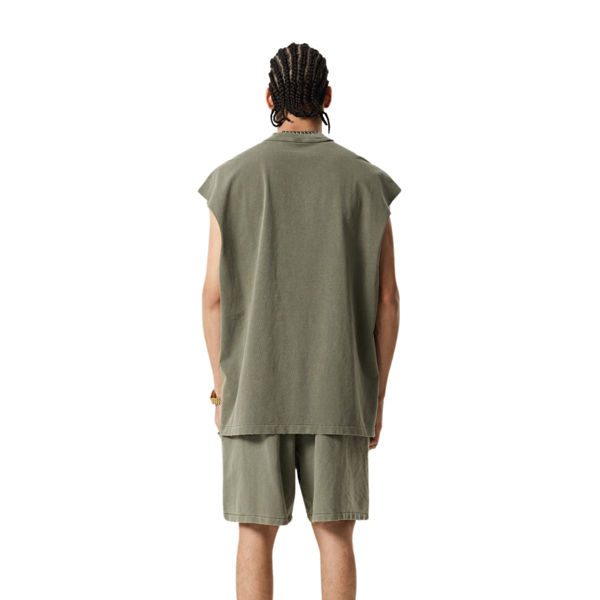 Camiseta sin mangas Raw Edge Destructive Muscle de 275 g/m²