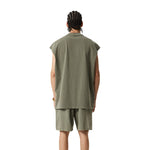 Camiseta sin mangas Raw Edge Destructive Muscle de 275 g/m²