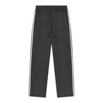 Contrast Side-Stripe Cotton Sweatpants