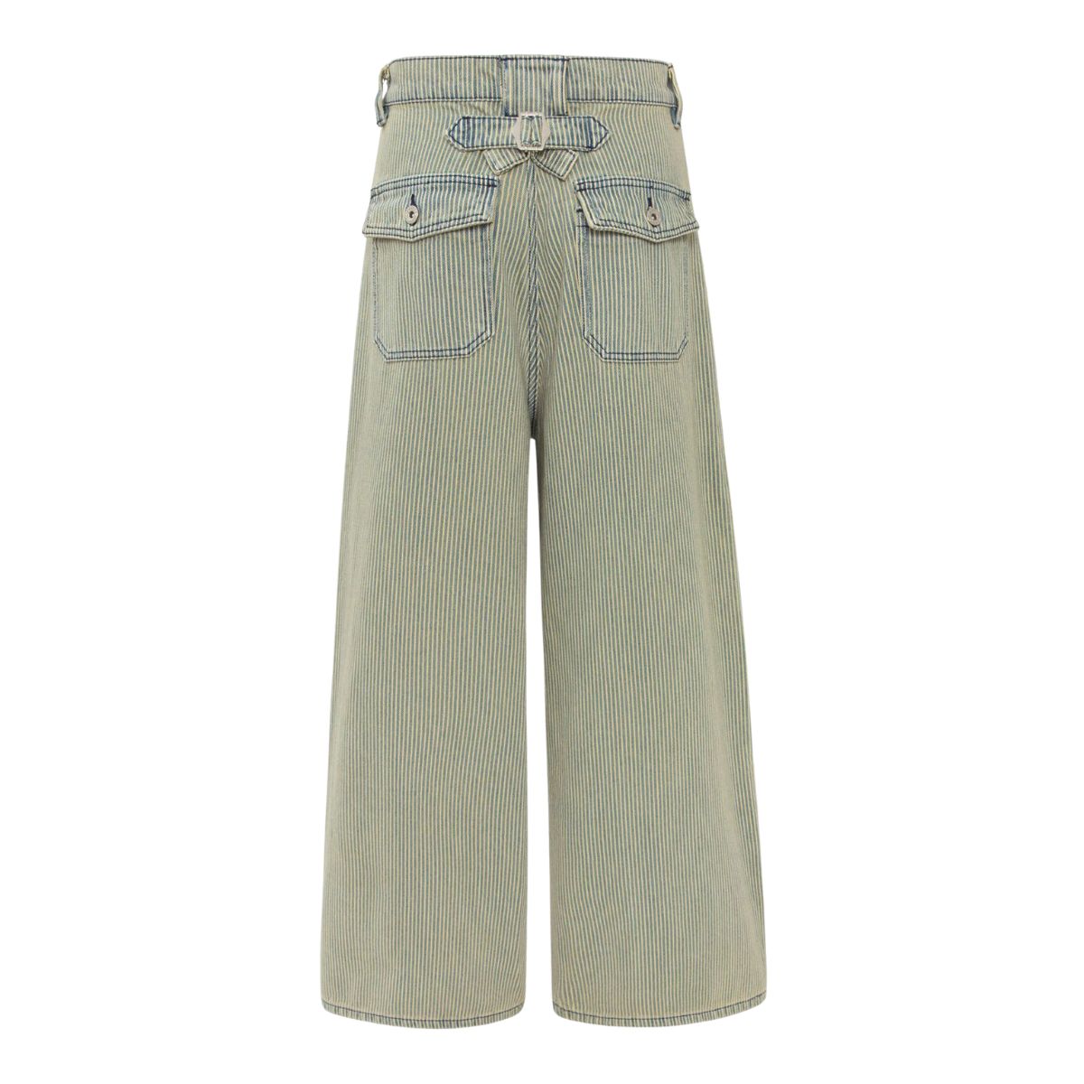 Vintage Patchwork Appliqué Wide-Leg Curved Barrel Jeans
