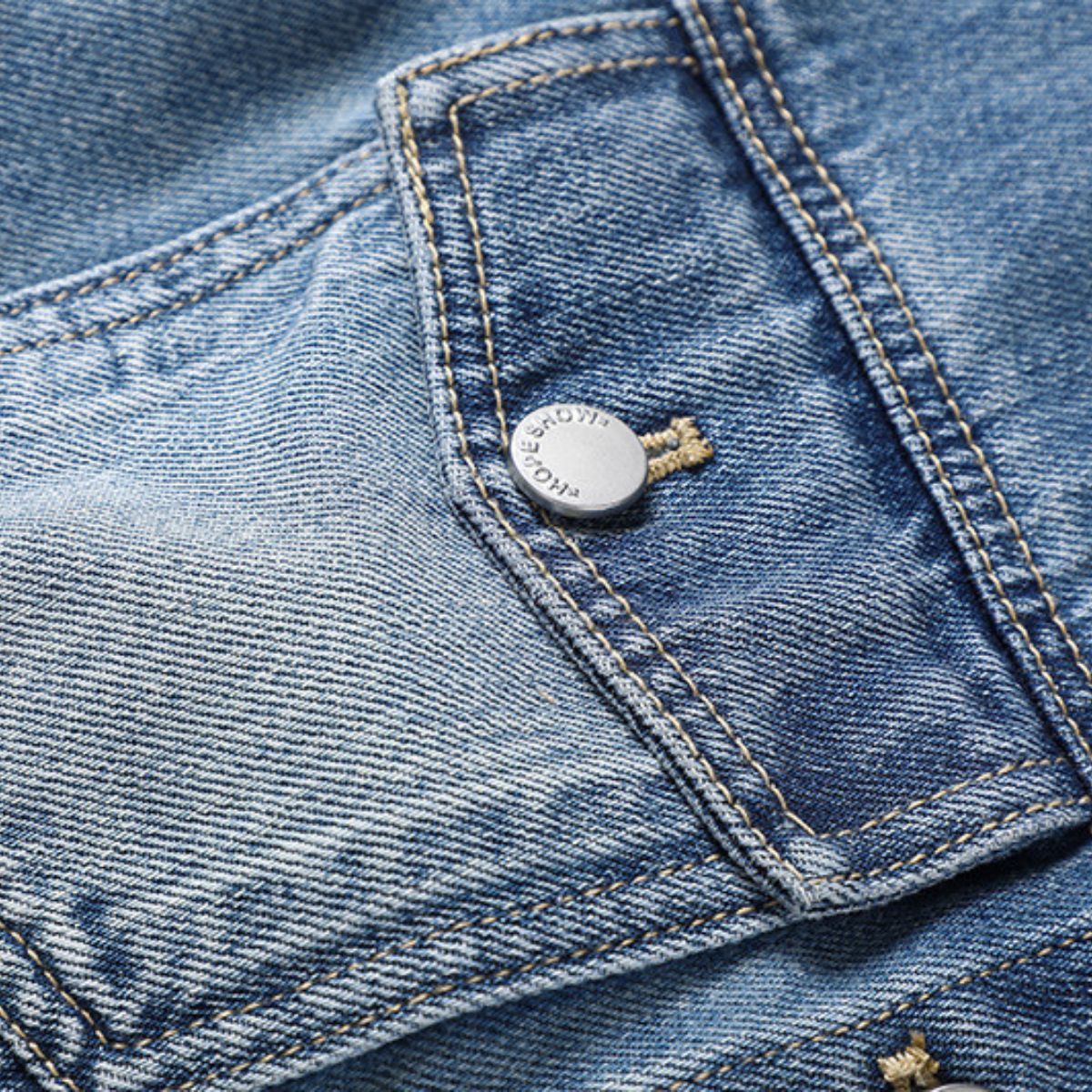 Women's Medium Wash Denim Vest