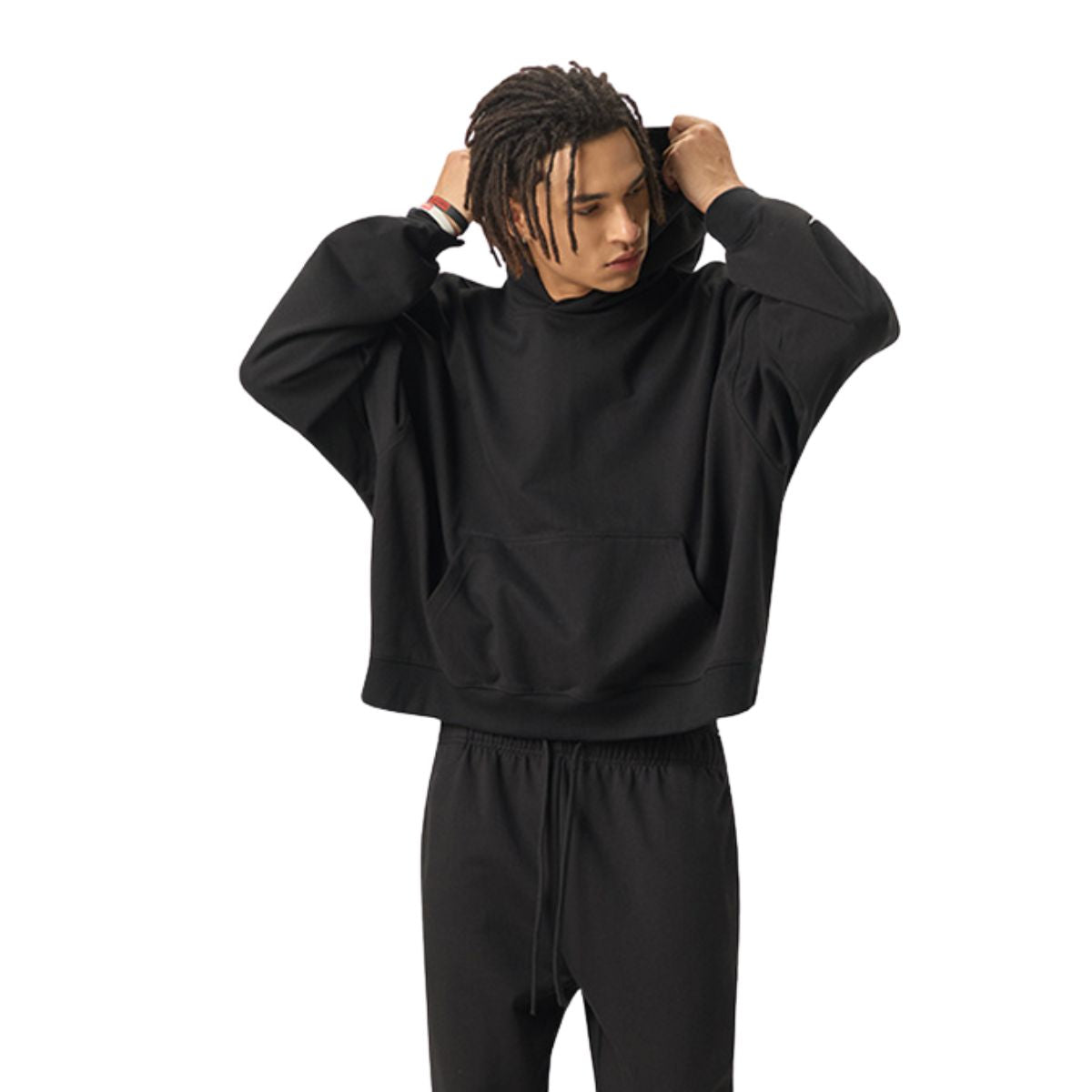 Solid Color Heavyweight Boxy Fit Hoodie