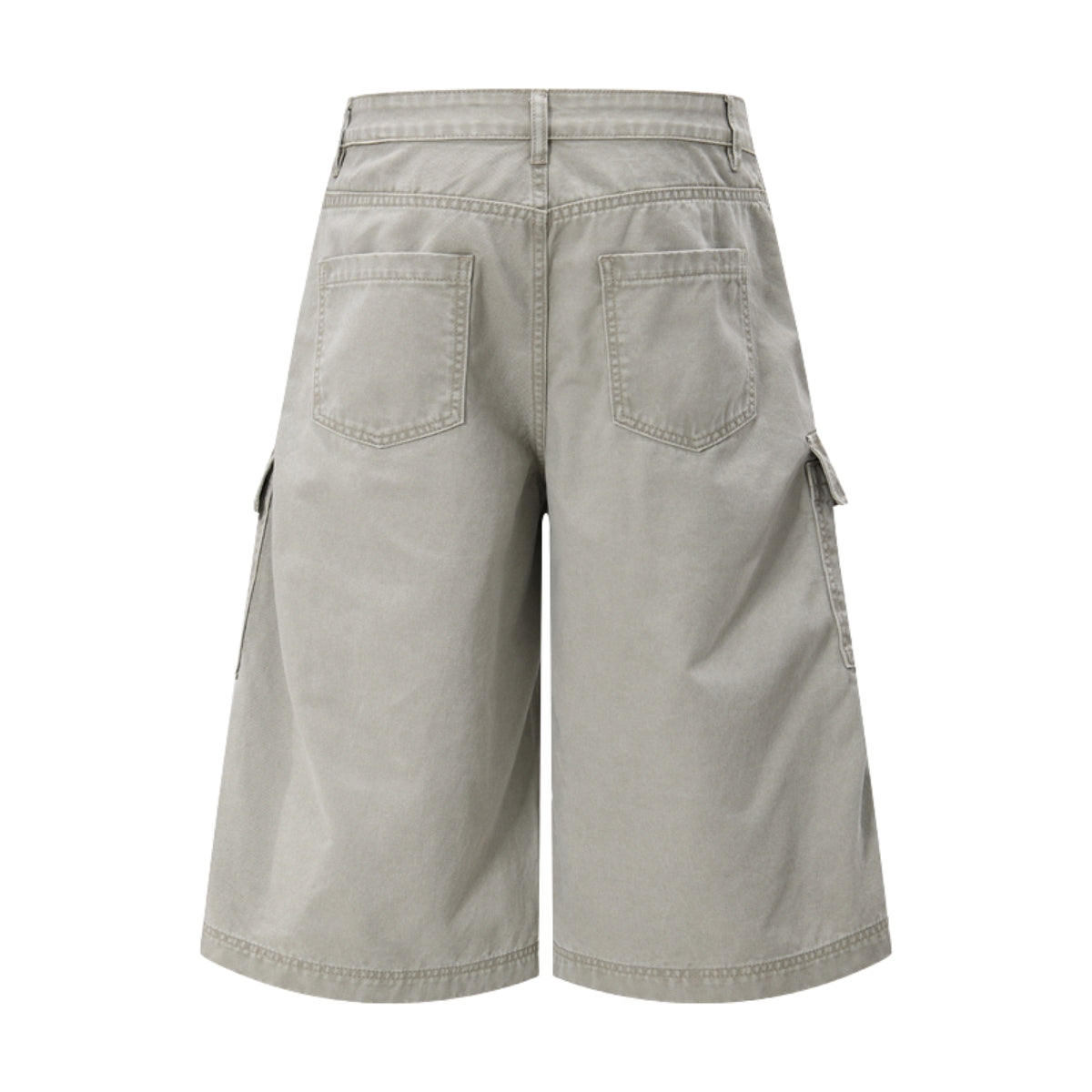 Vintage Washed Distressed Multi-Pocket Cargo Shorts