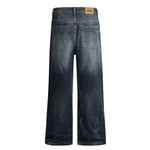 Dark Washed High Waist Boyfriend Loose Jeans