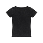 Fitted Rib-Knit V Neck T-Shirt 275gsm