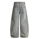 Wide Leg High Waist Distressed Denim Jeans