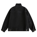 Stand-up Collar American Vintage Denim Jacket