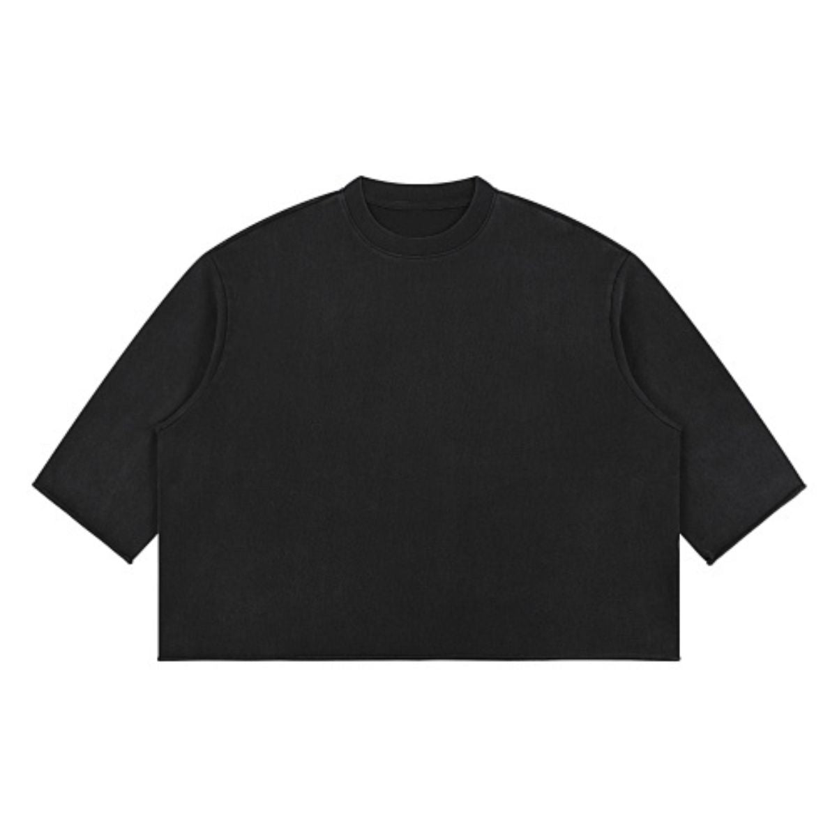 Heavyweight Vintage Wash Relaxed Fit Raw Edge T-Shirt