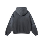 Two-Layer Sleeve Ombre Faded Hoodie