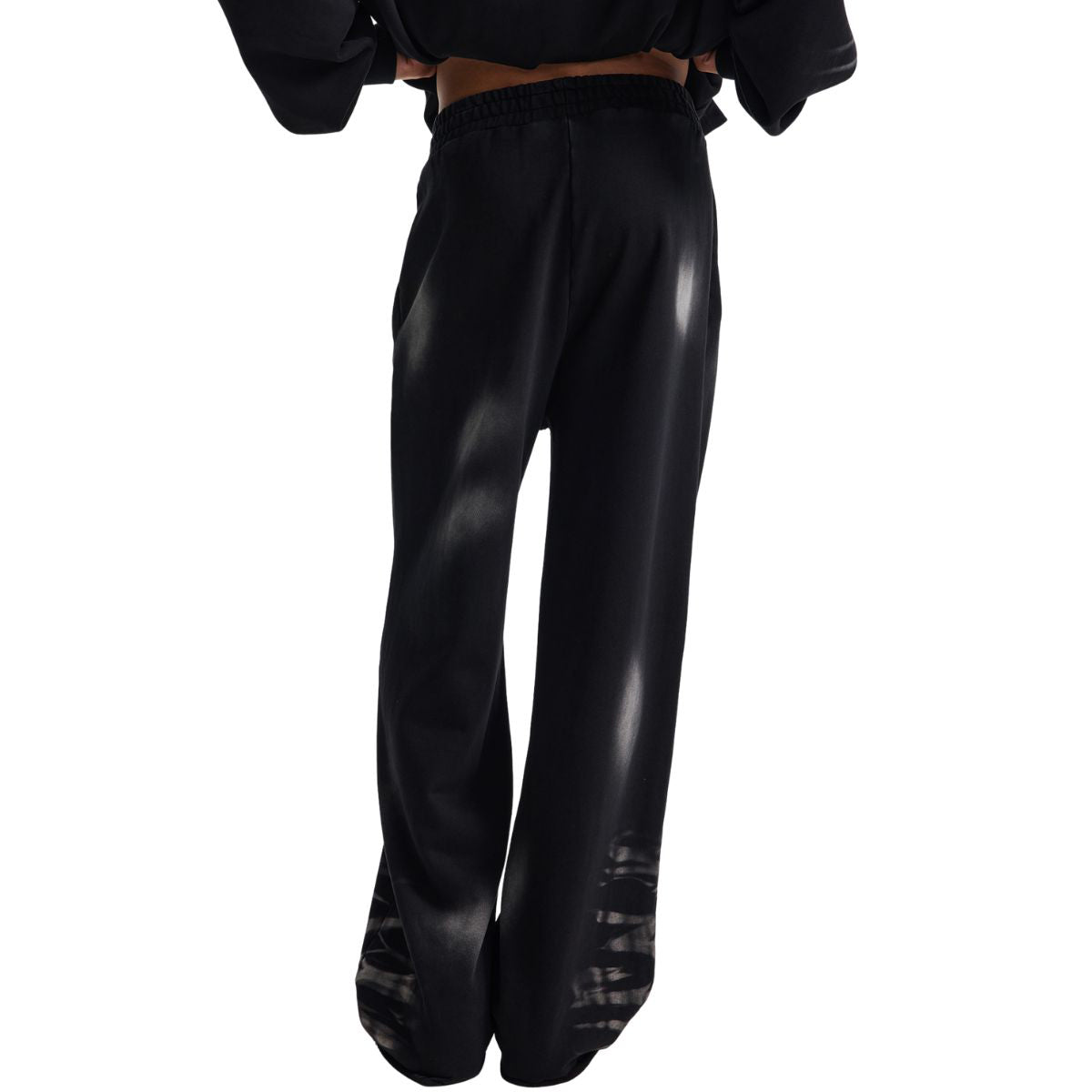 Distressed Spray-Paint Vintage Inspired Cuffed Sweatpants