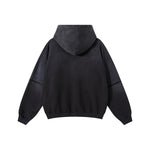 Two-Layer Sleeve Ombre Faded Hoodie