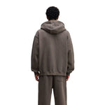Double Slider Fleece Kangaroo Pocket Hoodie