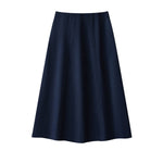 Women's Stretch A-Line Denim MidiSkirt