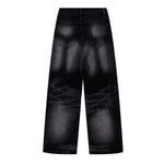 Heavy Wash High-Rise Straight Leg Jeans