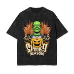 Spooky Season Graphic Washed Tee-INNBLAC Fashion Apparel