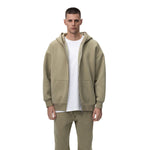 Heavyweight Double-Slider Zipper Fleece Hoodie