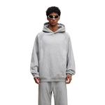 Relaxed Fit Paneled Fleece Hoodie