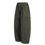 Men's Vintage Punk Cargo Pants �Wide-Leg, Zipper & Pockets