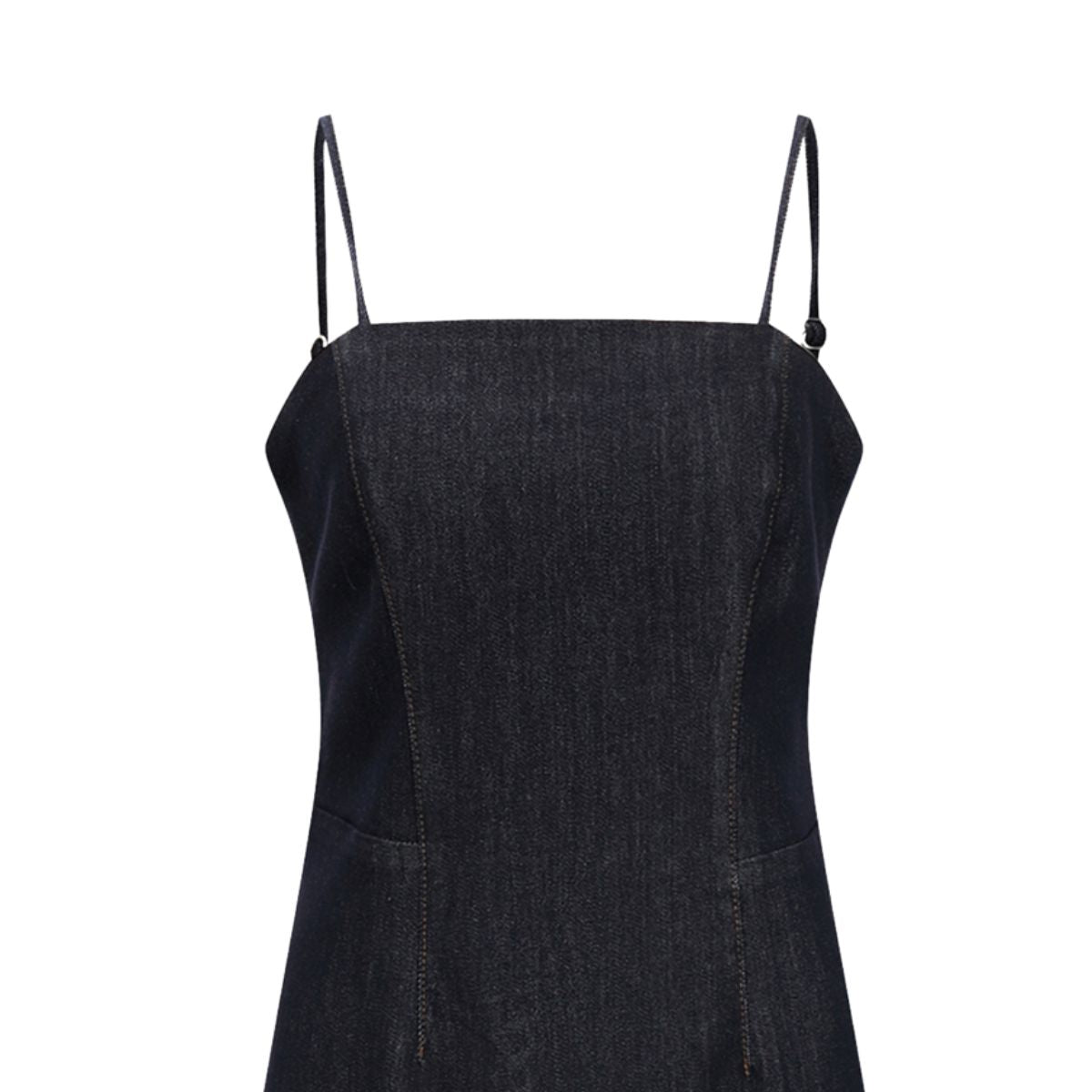 Women's Spaghetti Strap Denim Midi Dress