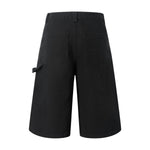 Vintage Washed Distressed Utility Bermuda Shorts