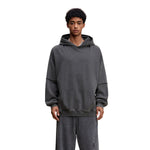 Two-Layer Sleeve Acid Washed Cotton Hoodie