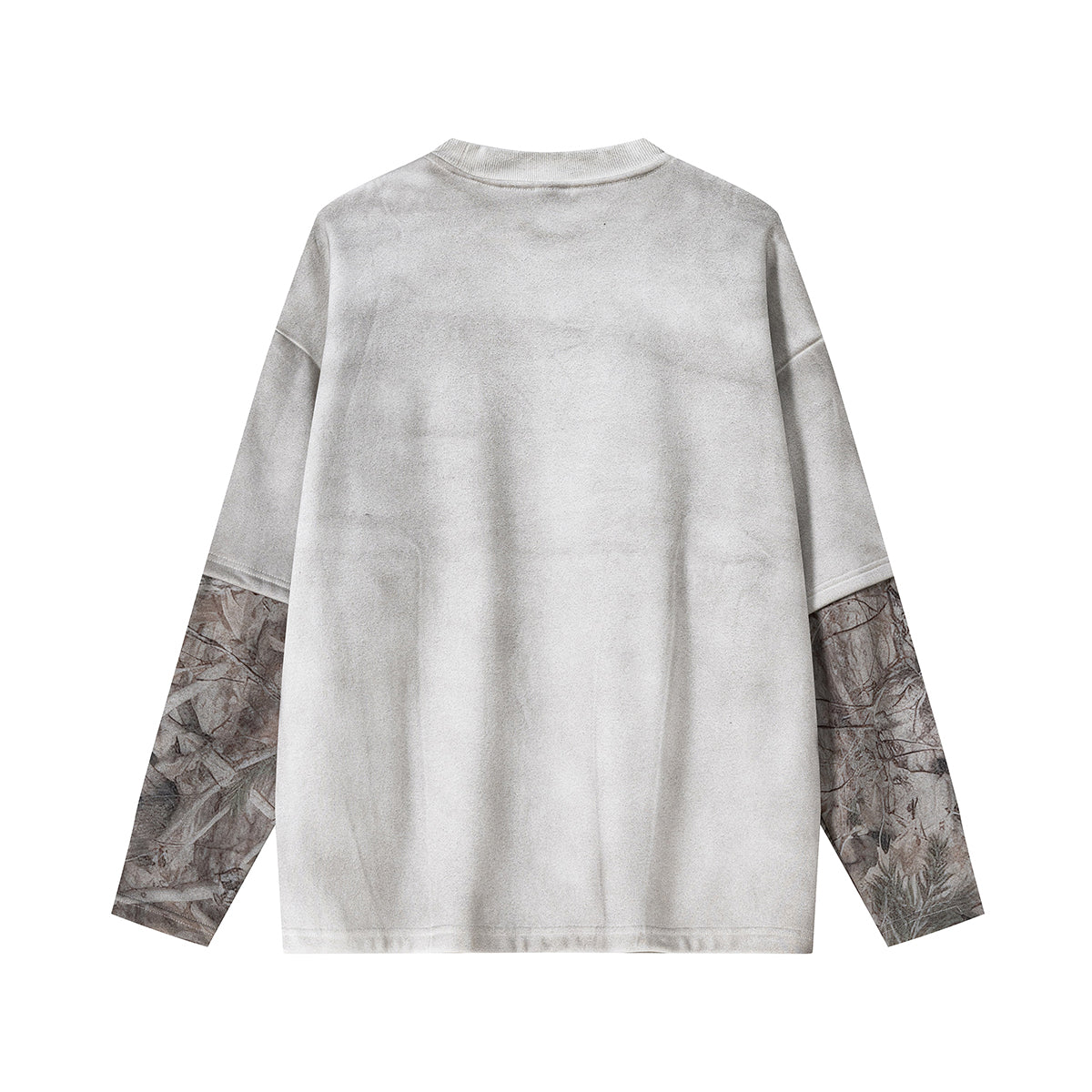 Branch Camo Sleeve Spray-Dyed Fleece Sweatshirt