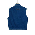 Women's Loose Fit Sleeveless Denim Jacket