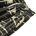 Cargo Camouflage Wide-Leg Cropped Pants