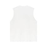 Panelled Back Seam Sleeveless T-Shirt