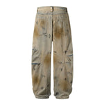 Smoke Rise Muddy Washed Barrel-Leg Jeans