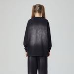 Stone-Washed Faded Cotton Sweatshirt 360gsm