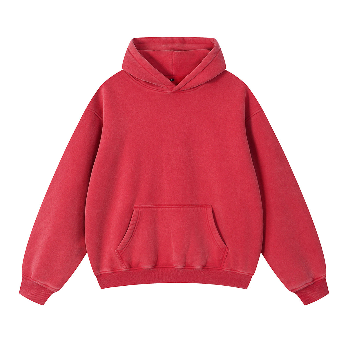 Washed Kangaroo Pocket Fleece Hoodie
