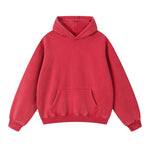 Washed Kangaroo Pocket Fleece Hoodie