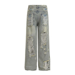 Smoke Rise Heavy Ripped Vintage Washed Jeans