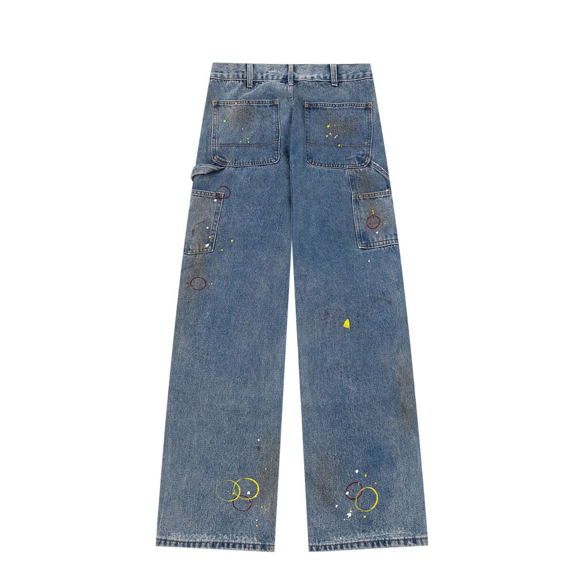 Smoke Rise Paint Splatter Ripped Jeans
