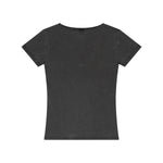 Fitted Rib-Knit V Neck T-Shirt 275gsm