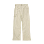 Loose Fit Front Seam Pleated Pants