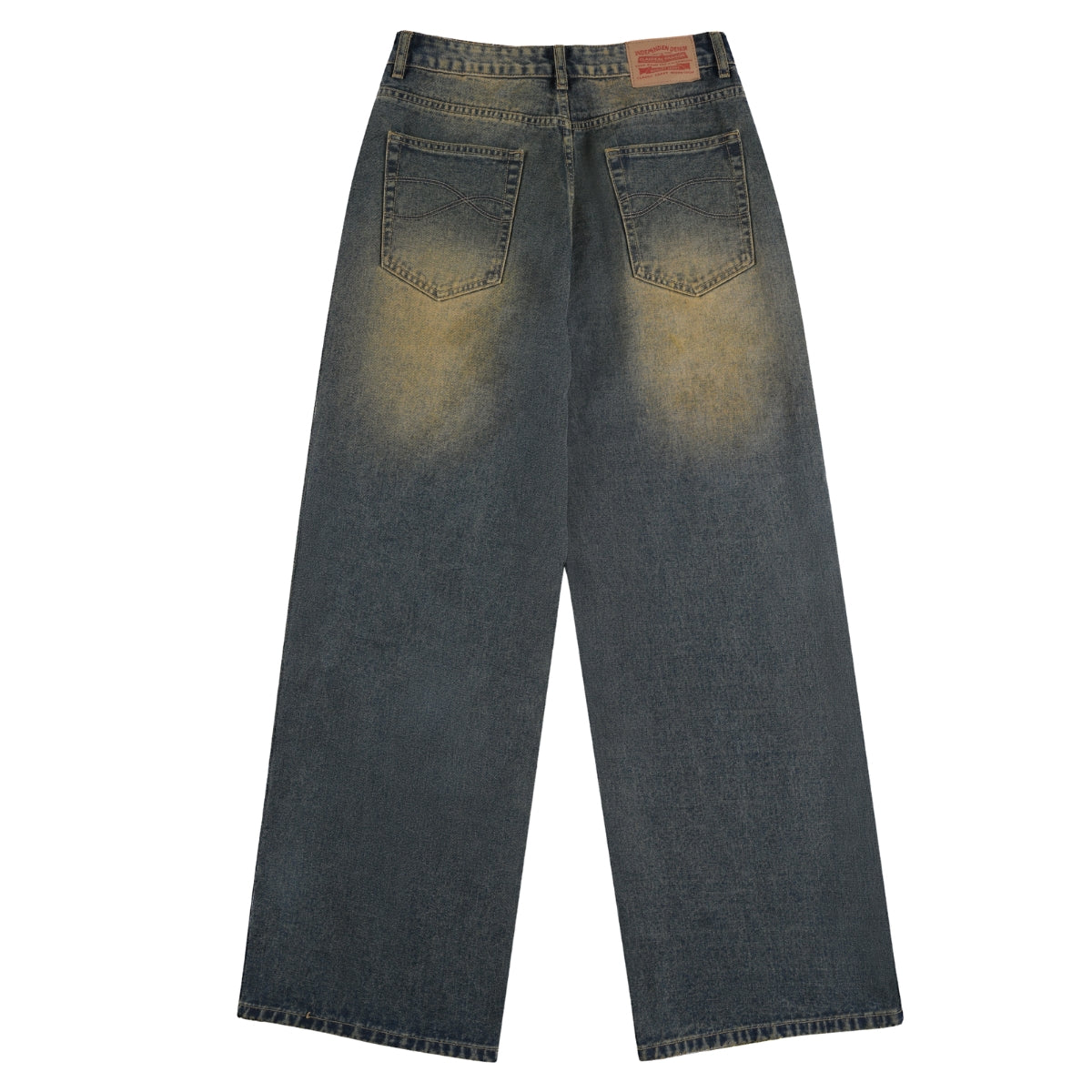 Light Blue Vintage Wash Baggy Jeans