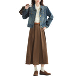 Women's Washed Denim Trucker Jacket