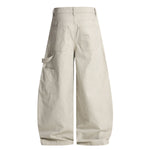 Curved Seam Cargo Loose Fit Pants