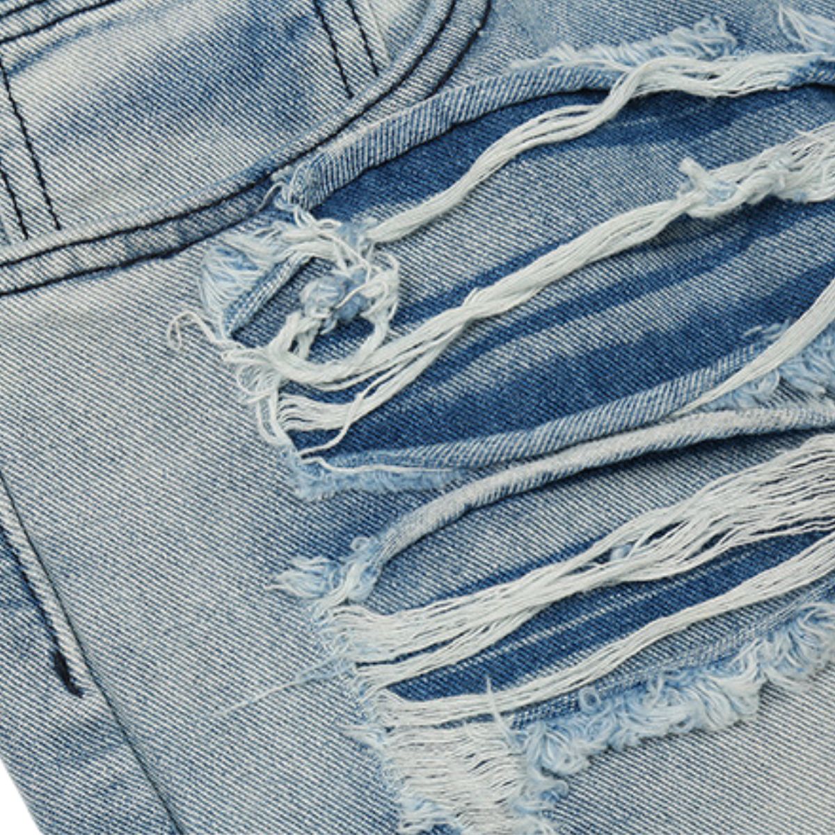 Smoke Rise Repaired & Distressed Bootcut Jeans