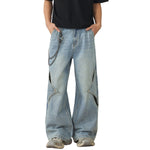 Y2K Hollow Out Patchwork Ripped Jeans