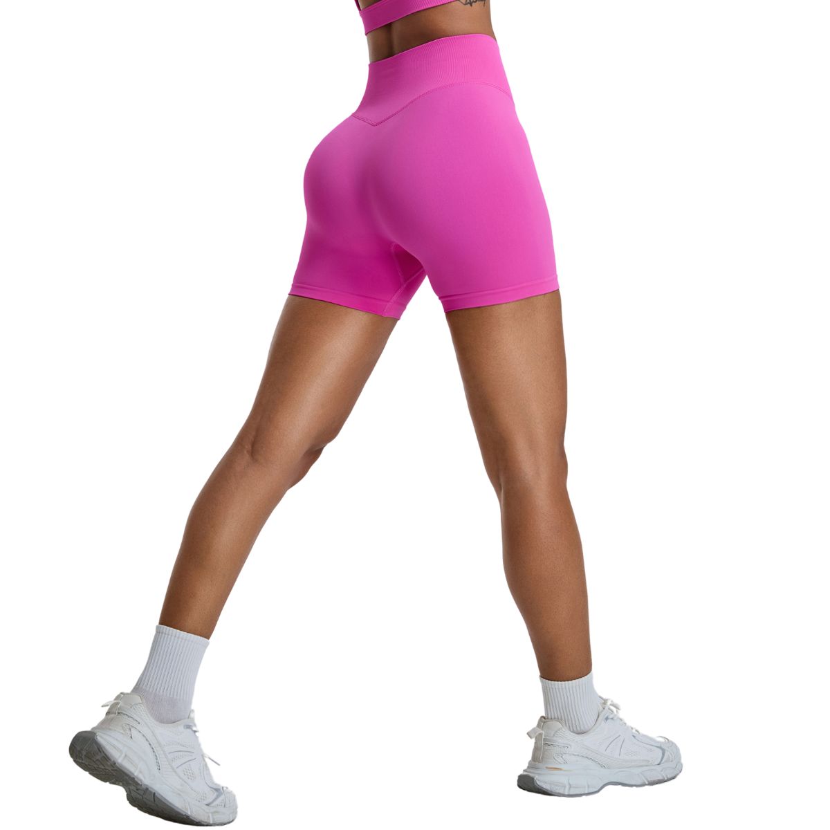 High-Rise Seamless Workout Shorts