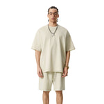 Washed Raw Edge Reverse T Shirt 275gsm
