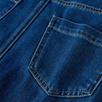 Women's Stretch Denim Midi Skirt